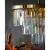 Modern glamorous crystal ceiling chandelier, gold GLAMOR