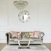 New York Glamour Sofa Modern gray AVIATOR silver