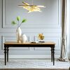 Wooden glamour table for dining room Milano