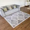 Modern Moroccan clover rug, gray MAROC