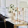 Gold glamor console with marble top RALPH