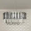 Crystal chandelier Glamour EMPIRE SILVER L 80cm