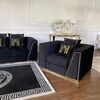 A modern black and white rug MEDUZA