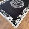 A modern black and white rug MEDUZA