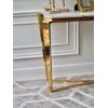 Gold glamor console with marble top RALPH
