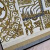 Luksusowa tapeta geometryczna Versace glamour kwadraty złota kolaż dekoracyjny