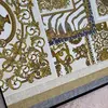 Luksusowa tapeta geometryczna Versace glamour kwadraty złota kolaż dekoracyjny