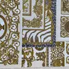 Luksusowa tapeta geometryczna Versace glamour kwadraty złota kolaż dekoracyjny