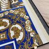 Luksusowa tapeta Versace Découpage kwadraty niebiesko-złota