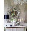 New York style decorative mirror glamour silver ELISE