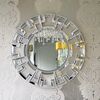New York style decorative mirror glamour silver ELISE