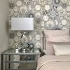 Decorative wallpaper glamor Versace Les Étoiles De La Mer plates shade of gray