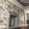 Decorative wallpaper glamor Versace Les Étoiles De La Mer plates shade of gray
