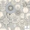 Decorative wallpaper glamor Versace Les Étoiles De La Mer plates shade of gray