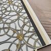 Wallpaper glamor Versace IV geometric Art Deco Home beige and gold