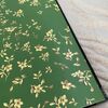 Exclusive luxury wallpaper Versace geometric shades of green with gold flowers
