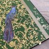 Versace Barocco Birds glamor wallpaper with birds ornament, green gold