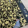 Wallpaper Versace Barocco Birds glamor ornament, birds, gold black