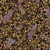 Wallpaper Versace Barocco Birds glamor ornament, birds, gold black