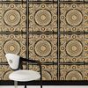 Wallpaper VERSACE IV Heritage gold ornament on a black background