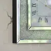 Wall clock PAOLA SILVER diamond mirrored 50x50 silver