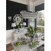 New York style decorative mirror glamour silver ELISE