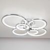 Modern LED ceiling lamp Art Deco Modern silver for the living room of the bedroom CERCHIO