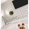 Versace GREEK glamor wallpaper geometric Greek silver satin pattern