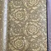 Tapeta Versace Barocco geometryczna ozdobna metaliczna złota w kwiaty