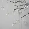 Kinkiet srebrny z kryształkami w stylu nowoczesnym, designerski ekskluzywny RAIN