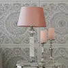 Lampa stołowa glamour srebrna
