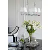 Stylish dining table white gloss, bent legs ELENA GLAMOR