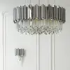 Crystal chandelier Glamour EMPIRE SILVER L 80cm