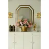 Chest of drawers ELENA GLAMOR , bent legs with drawers, white