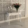 Glamor gloss console, ELENA GLAMOR bent legs white