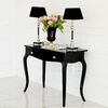 Glamor gloss console, bent legs ELENA GLAMOR black