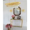 Gold glamor console with marble top RALPH
