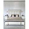 Narrow, stylish, modern bedspread for the bedroom