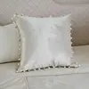 Elegant pillow decorated with haberdashery for the living room bedroom