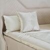 Elegant pillow decorated with haberdashery for the living room bedroom