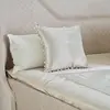 Elegant pillow decorated with haberdashery for the living room bedroom