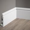 Skirting board white 13,7 cm 200 cm