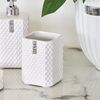 Ceramic bathroom container for white and silver swabs Lene Bjerre