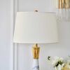 Luxury table lamp with a conical gold marble base GIULIA New York Art Deco