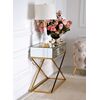 Mirror console CHICAGO GOLD on metal legs New York glamor modern 100x40x80 gold