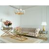 Mirror console CHICAGO GOLD on metal legs New York glamor modern 100x40x80 gold