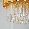 Round gold chandelier with EMPIRE XL crystals