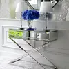 Lampa stołowa glamour srebrna
