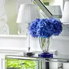 Lampa stołowa  glamour srebrna kryształowa