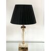 Elegant black pleated lampshade, 25 cm